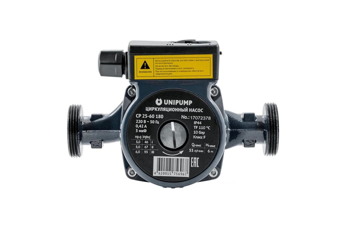 Насос циркуляционный UNIPUMP (Россия) CP 25-60 180